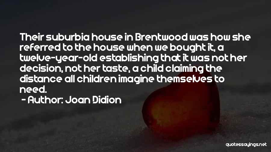 Suburbia Quotes By Joan Didion