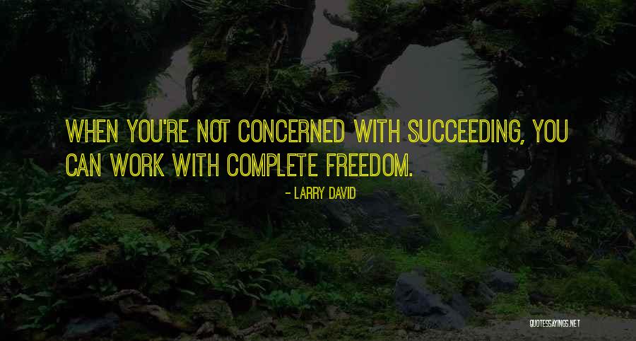 Succeeding At Work Quotes By Larry David Succeeding At Work Quotes By Larry David