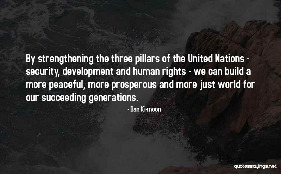 Succeeding Quotes By Ban Ki-moon