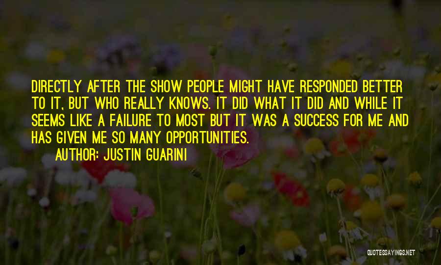 Success After Failure Quotes By Justin Guarini