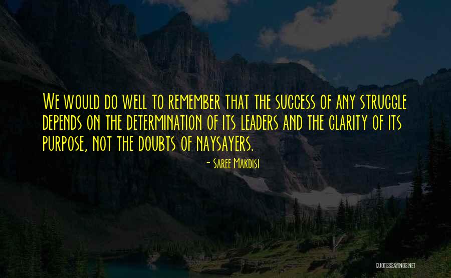 Success And Determination Quotes By Saree Makdisi Success And Determination Quotes By Saree Makdisi