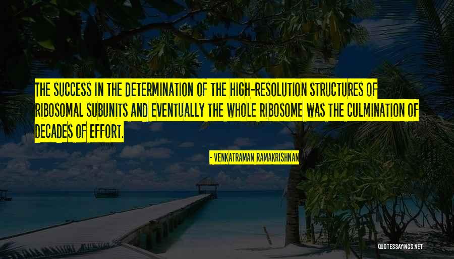 Success And Determination Quotes By Venkatraman Ramakrishnan Success And Determination Quotes By Venkatraman Ramakrishnan