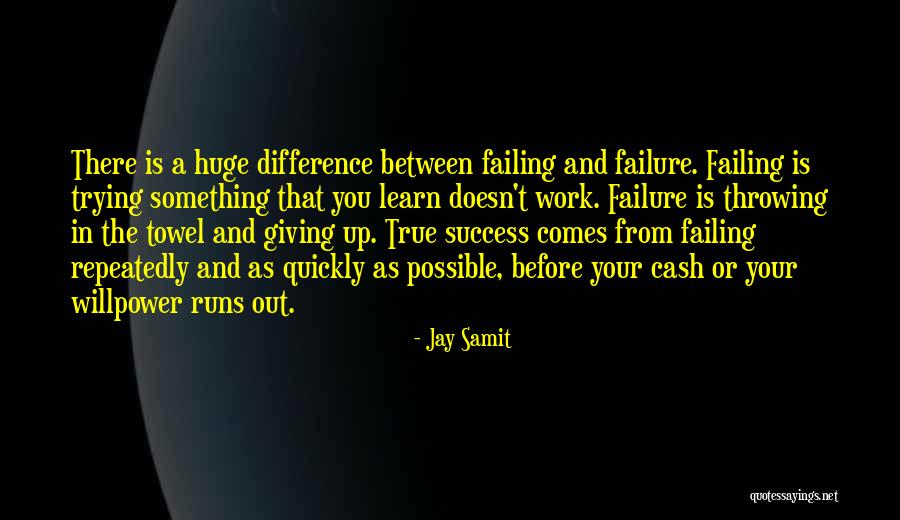 Success And Failing Quotes By Jay Samit