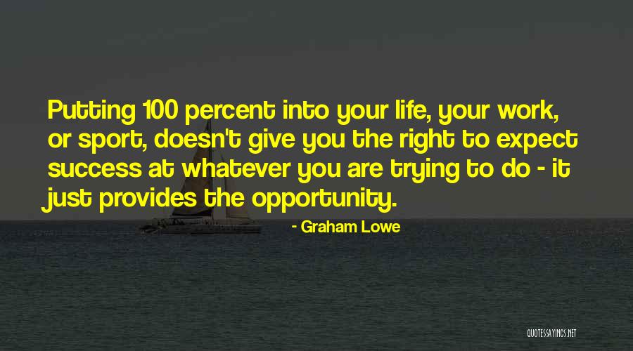 Success And Not Giving Up Quotes By Graham Lowe