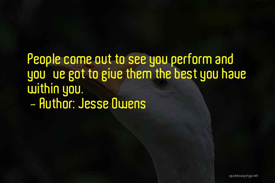 Success And Not Giving Up Quotes By Jesse Owens