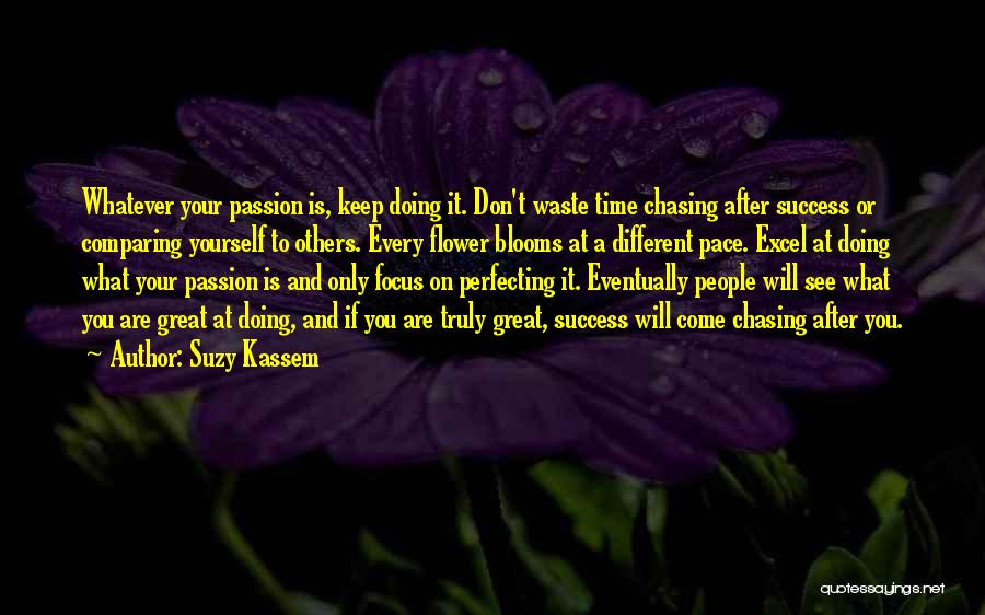 Success And Passion Quotes By Suzy Kassem