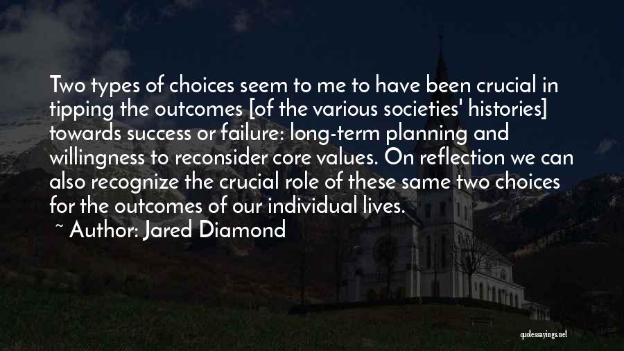 Success And Planning Quotes By Jared Diamond