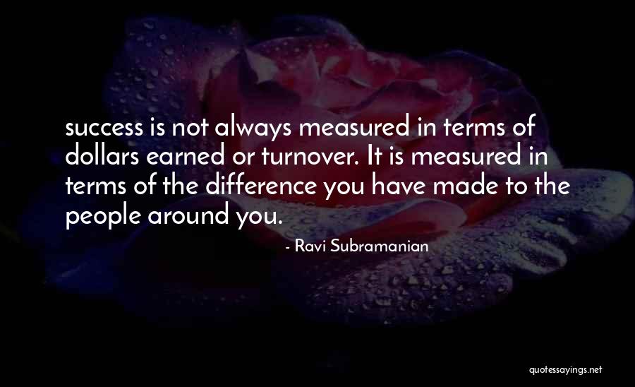 Success Cannot Be Measured Quotes By Ravi Subramanian Success Cannot Be Measured Quotes By Ravi Subramanian