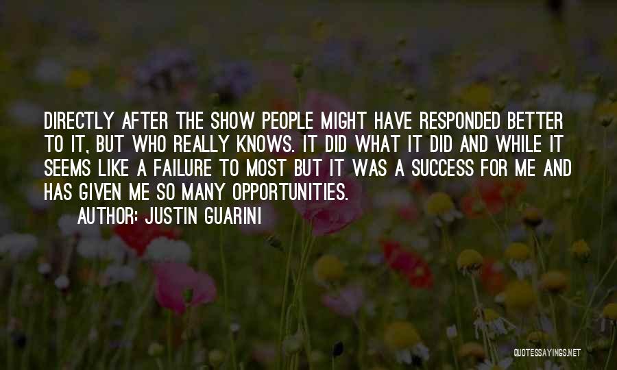 Success Comes After Failure Quotes By Justin Guarini