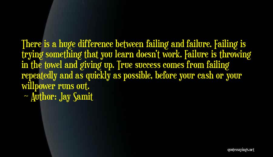 Success Comes Before Work Quotes By Jay Samit