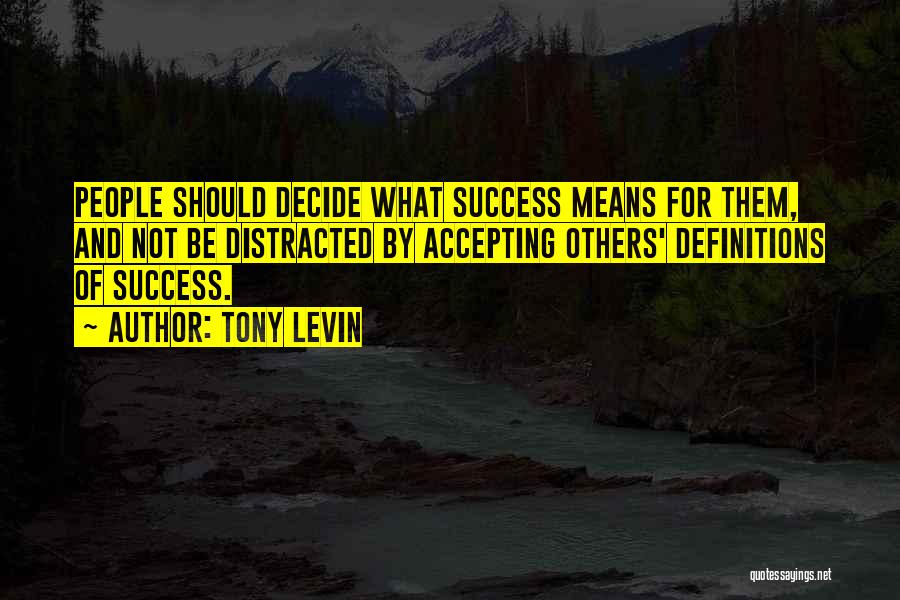 Success Definitions Quotes By Tony Levin