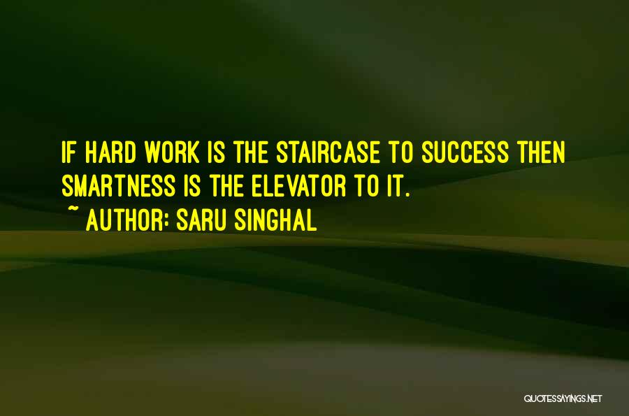 Success Elevator Quotes By Saru Singhal