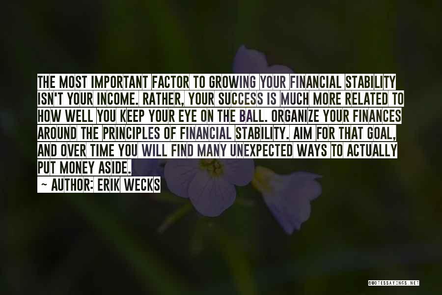 Success Factor Quotes By Erik Wecks