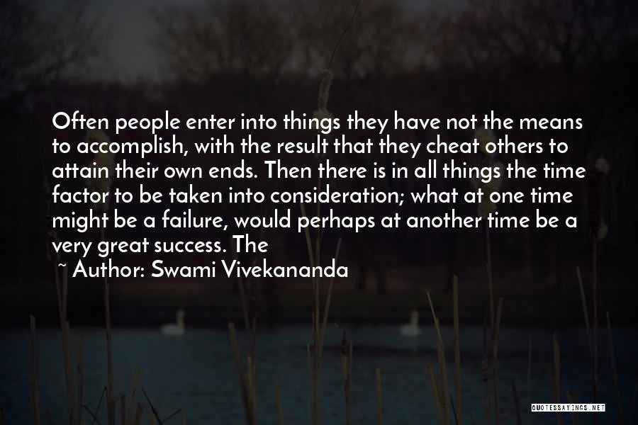 Success Factor Quotes By Swami Vivekananda