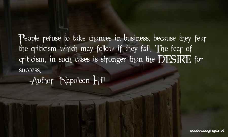 Success For Business Quotes By Napoleon Hill