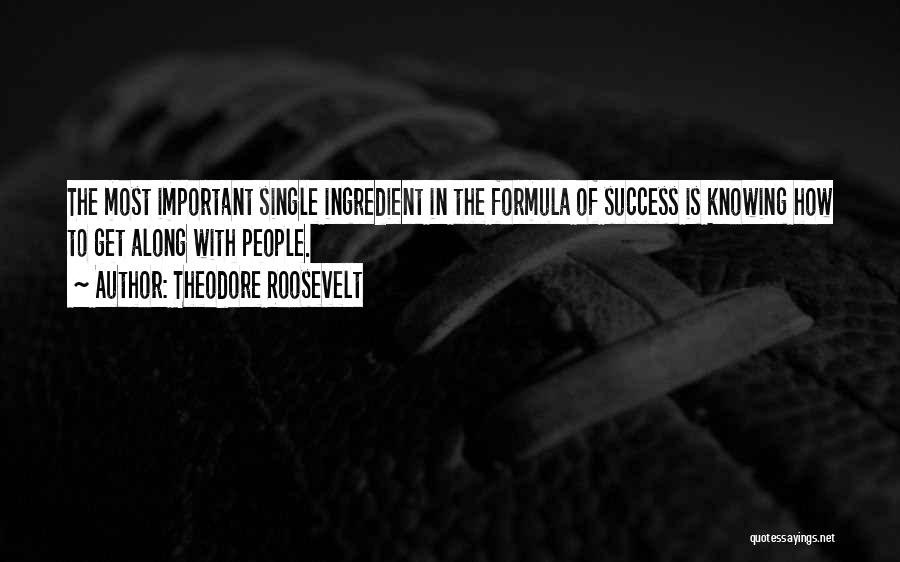 Success Formula Quotes By Theodore Roosevelt