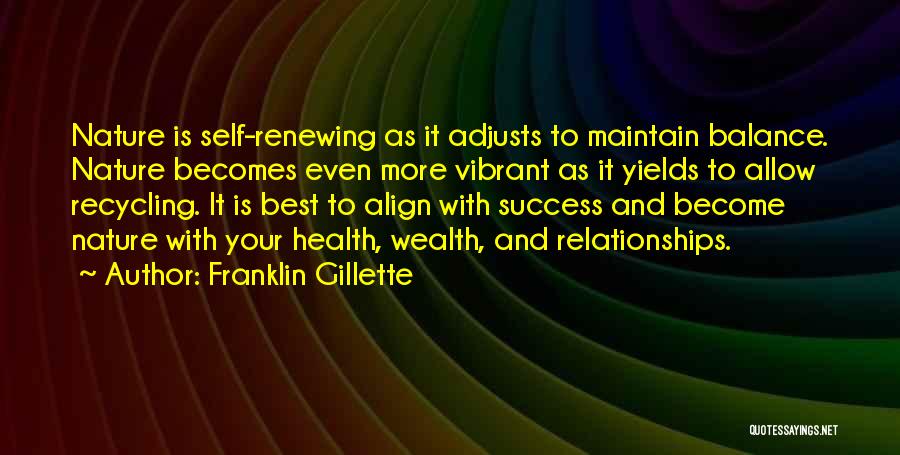 Success Health And Happiness Quotes By Franklin Gillette
