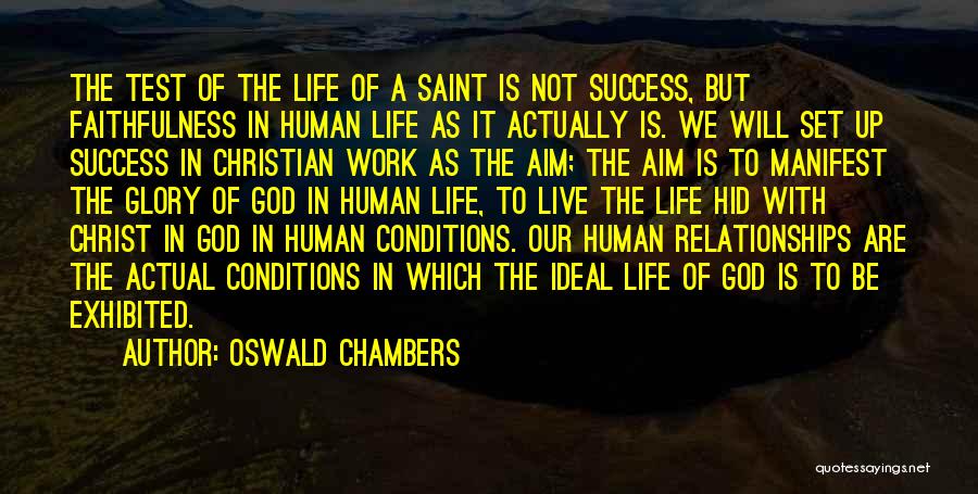 Success In Life With God Quotes By Oswald Chambers