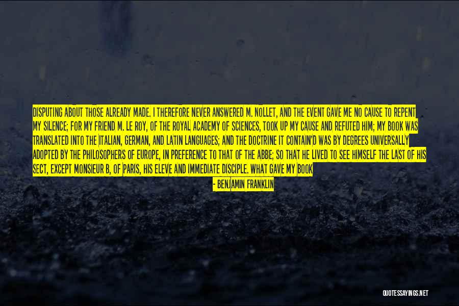 Success In Silence Quotes By Benjamin Franklin Success In Silence Quotes By Benjamin Franklin