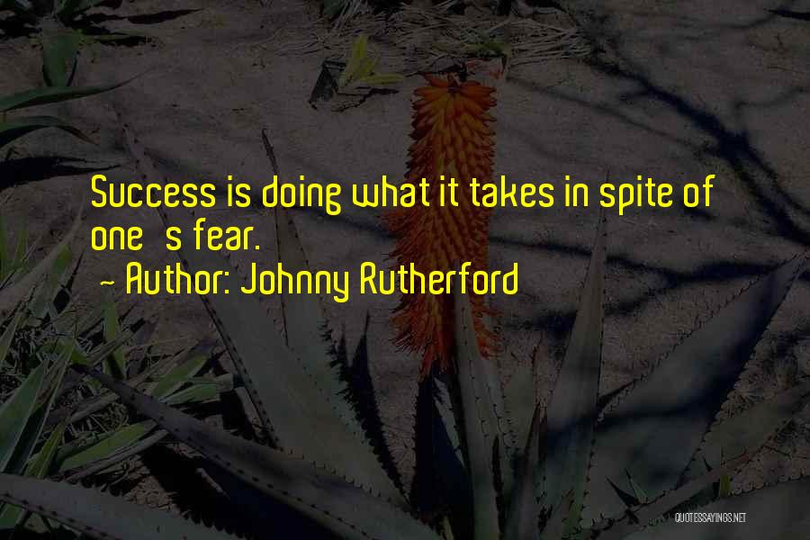 Success In Sports Quotes By Johnny Rutherford