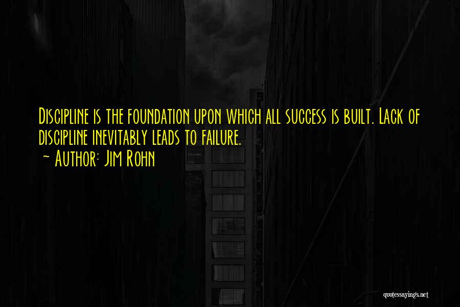 Success Is Built On Failure Quotes By Jim Rohn