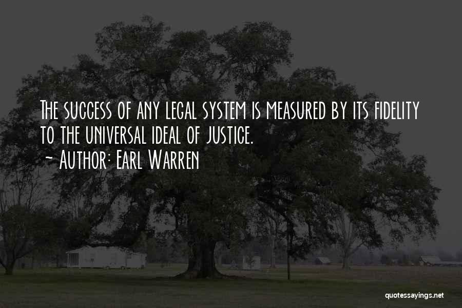 Success Is Measured Quotes By Earl Warren