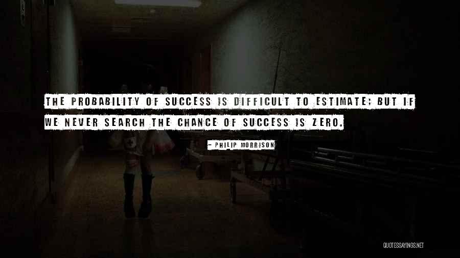 Success Is Not By Chance Quotes By Philip Morrison