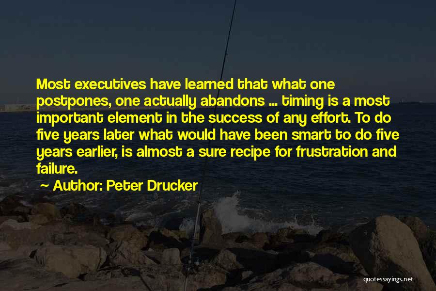 Success Is Sure Quotes By Peter Drucker