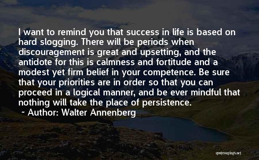 Success Is Sure Quotes By Walter Annenberg