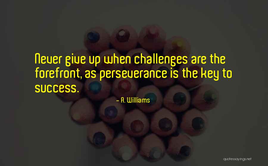 Success Is The Key Quotes By A. Williams Success Is The Key Quotes By A. Williams