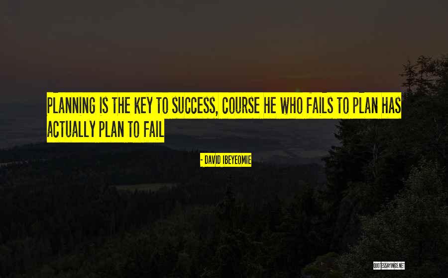 Success Is The Key Quotes By David Ibeyeomie