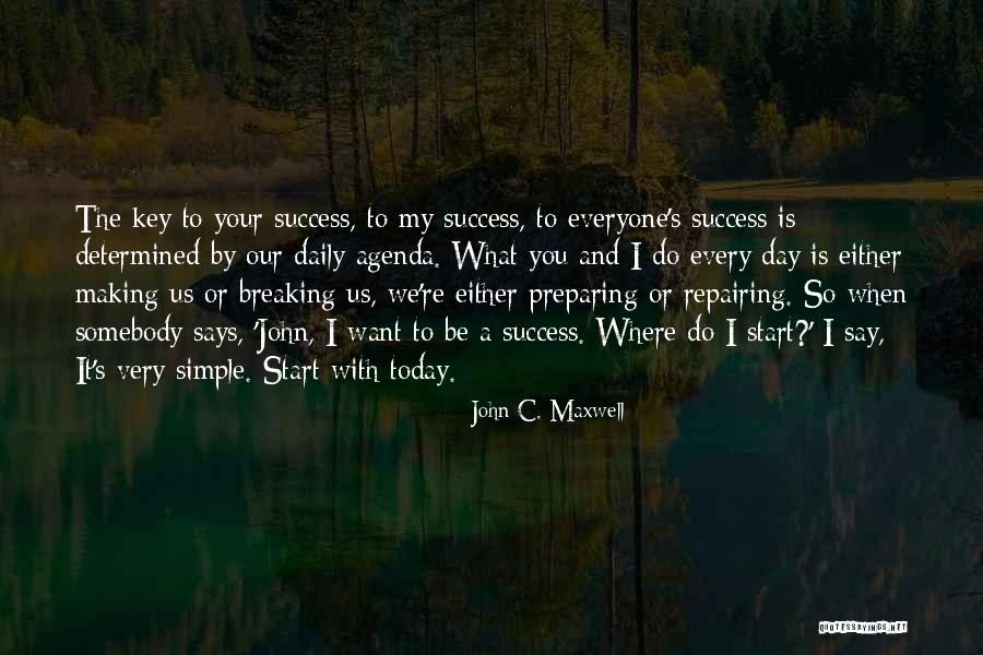 Success Is The Key Quotes By John C. Maxwell