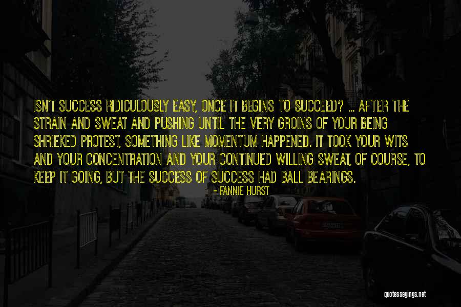 Success Isn't Easy Quotes By Fannie Hurst Success Isn't Easy Quotes By Fannie Hurst