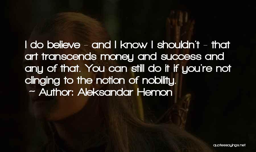 Success Not Money Quotes By Aleksandar Hemon