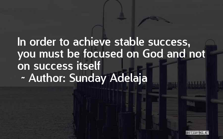 Success Not Money Quotes By Sunday Adelaja