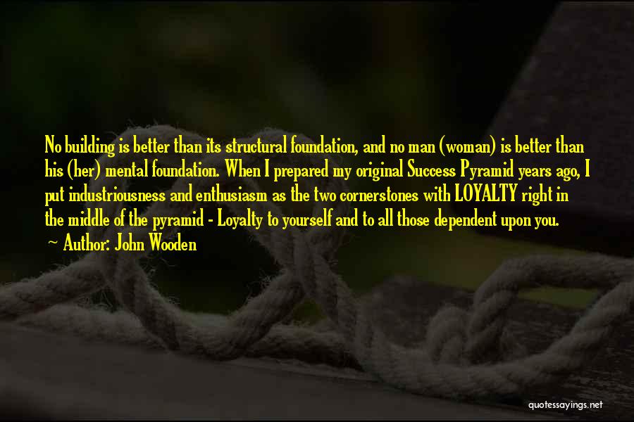 Success Of Man Quotes By John Wooden