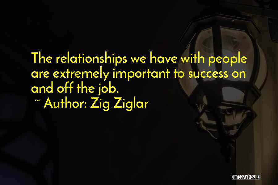 Success On The Job Quotes By Zig Ziglar