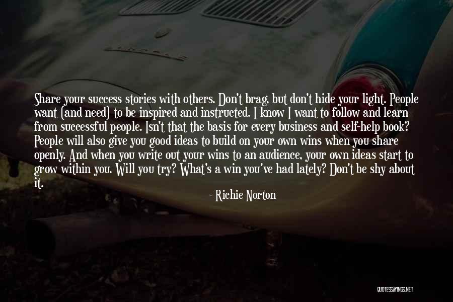 Success On Your Own Quotes By Richie Norton