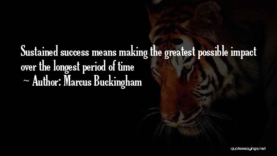 Success Over Time Quotes By Marcus Buckingham