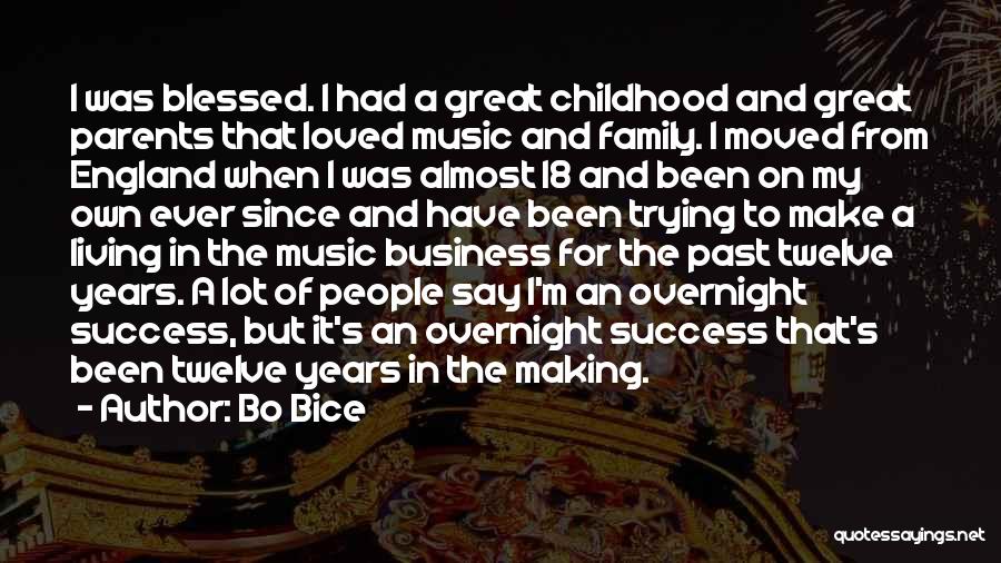 Success Overnight Quotes By Bo Bice