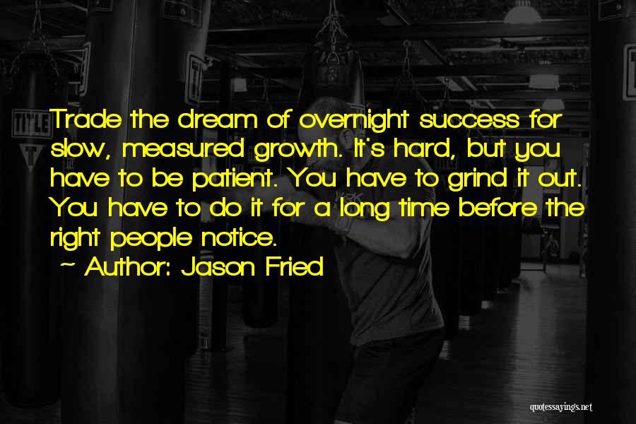 Success Overnight Quotes By Jason Fried