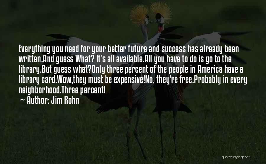 Success People Quotes By Jim Rohn