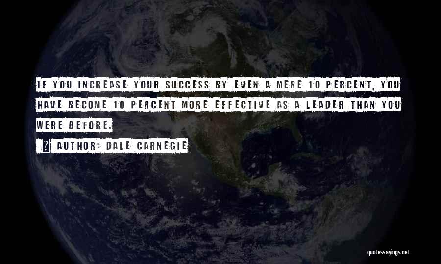 Success Percent Quotes By Dale Carnegie