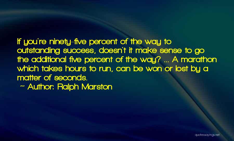 Success Percent Quotes By Ralph Marston