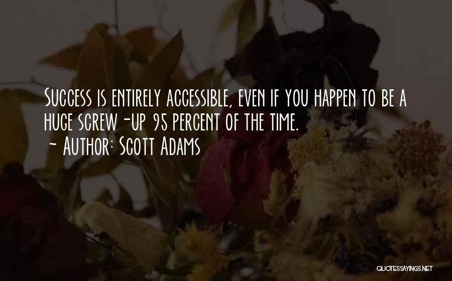 Success Percent Quotes By Scott Adams