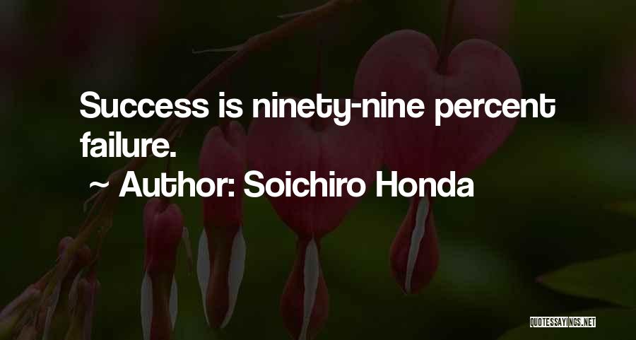 Success Percent Quotes By Soichiro Honda