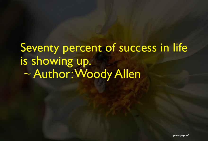 Success Percent Quotes By Woody Allen