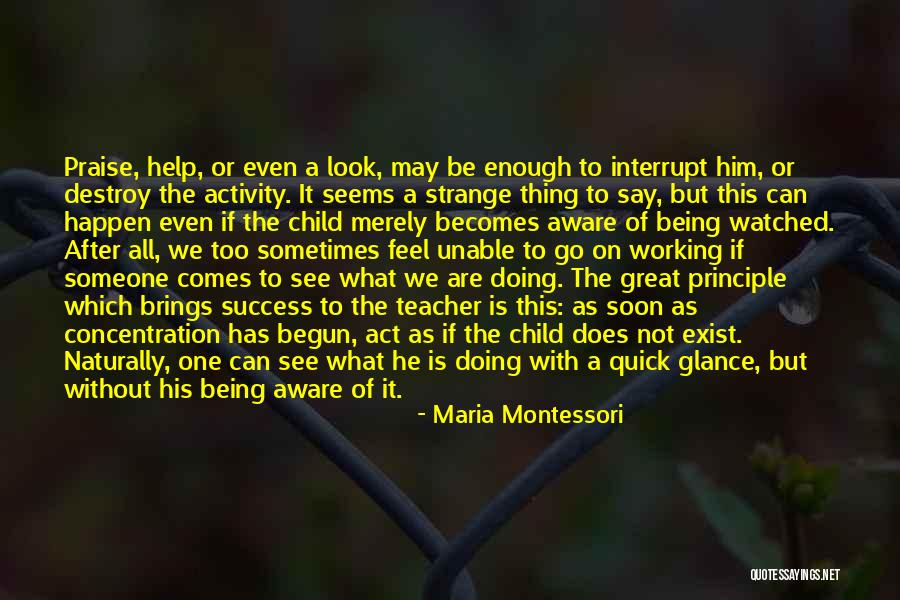 Success Principle Quotes By Maria Montessori Success Principle Quotes By Maria Montessori
