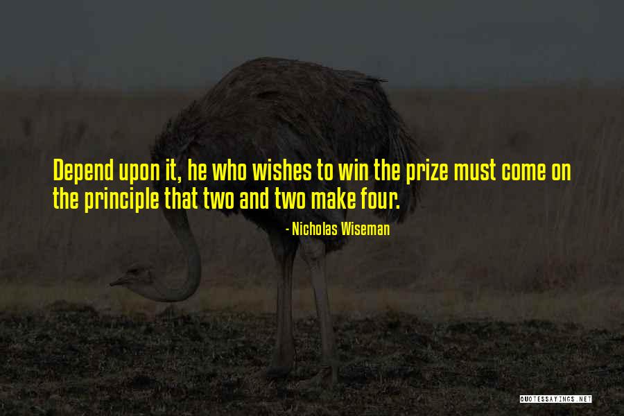 Success Principle Quotes By Nicholas Wiseman Success Principle Quotes By Nicholas Wiseman