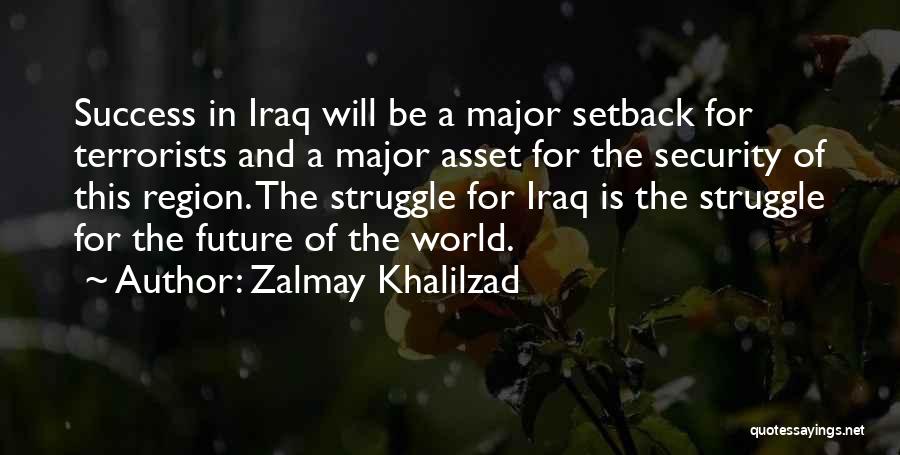 Success Setback Quotes By Zalmay Khalilzad